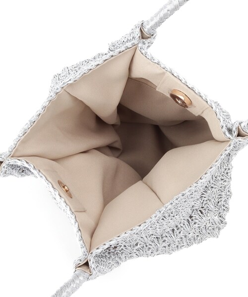 SOUP（スープ）の「◆クロシェバッグ（ハンドバッグ・レディース・シルバー/ブラック・00）」の3枚目の写真