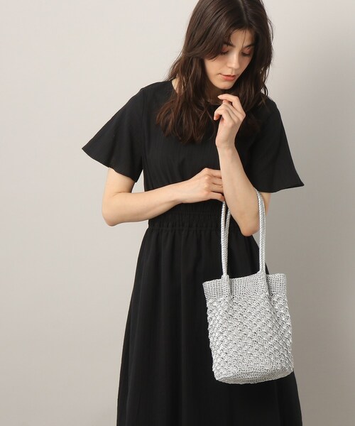 SOUP（スープ）の「◆クロシェバッグ（ハンドバッグ・レディース・シルバー/ブラック・00）」の13枚目の写真