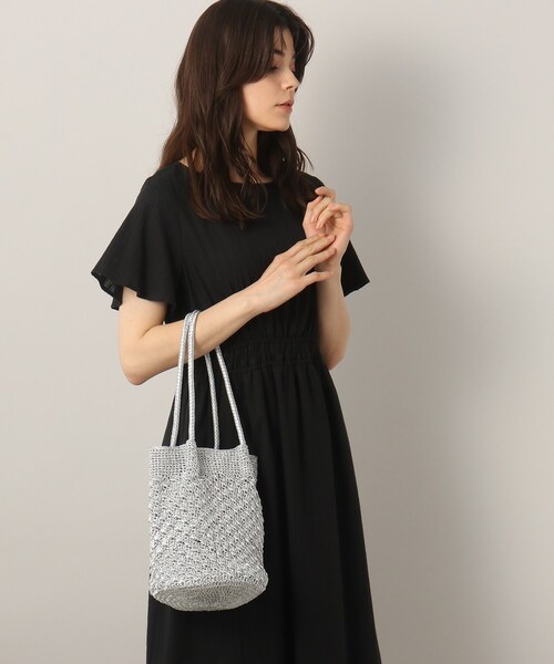 SOUP（スープ）の「◆クロシェバッグ（ハンドバッグ・レディース・シルバー/ブラック・00）」の10枚目の写真