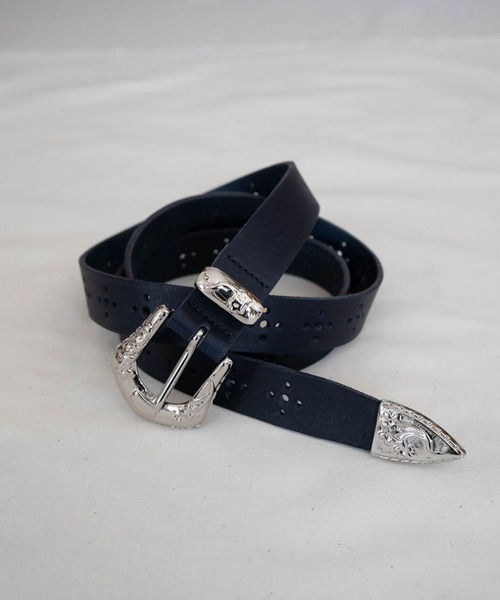 Iroquois(イロコイ)の「WESTERN MEDALLION BELT(ベルト・メンズ・ブラック/ネイビー/ブラウン・FREE)」の3枚目の写真