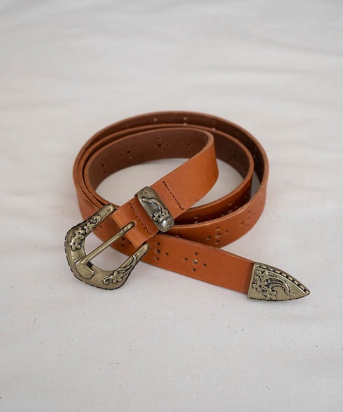 Iroquois(イロコイ)の「WESTERN MEDALLION BELT(ベルト・メンズ・ブラック/ネイビー/ブラウン・FREE)」の2枚目の写真