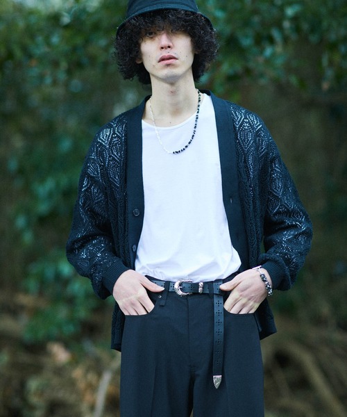 Iroquois(イロコイ)の「WESTERN MEDALLION BELT(ベルト・メンズ・ブラック/ネイビー/ブラウン・FREE)」の1枚目の写真