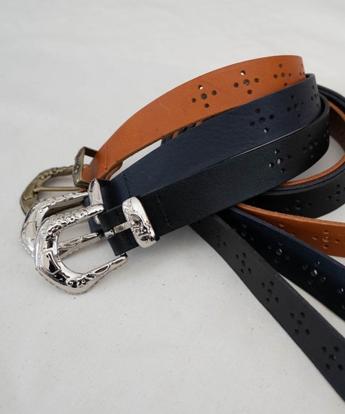 Iroquois(イロコイ)の「WESTERN MEDALLION BELT(ベルト・メンズ・ブラック/ネイビー/ブラウン・FREE)」の5枚目の写真