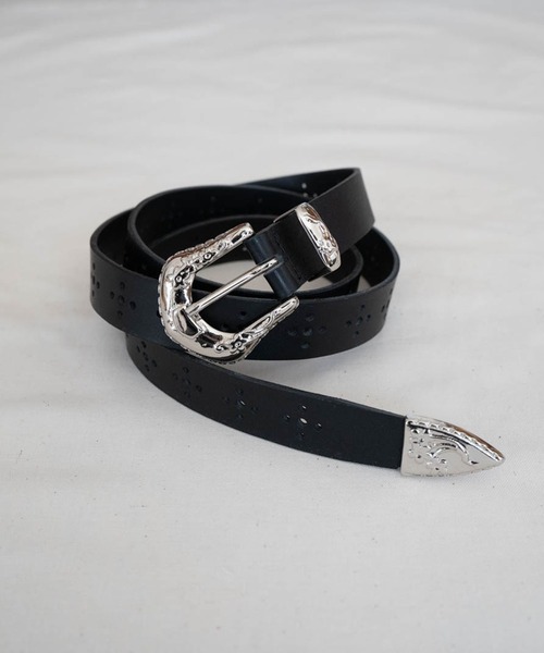 Iroquois(イロコイ)の「WESTERN MEDALLION BELT(ベルト・メンズ・ブラック/ネイビー/ブラウン・FREE)」の4枚目の写真