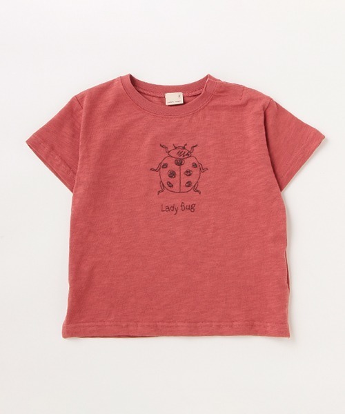 petit main（プティマイン）の「ステッチ昆虫半袖Tシャツ（Tシャツ/カットソー・キッズ・アイボリー/レンガ/ライトカーキ・80ｃｍ/90cm/100cm/110cm/120cm/130cm）」の16枚目の写真
