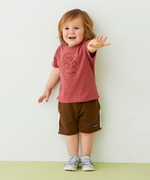 petit main（プティマイン）の「ステッチ昆虫半袖Tシャツ（Tシャツ/カットソー・キッズ・アイボリー/レンガ/ライトカーキ・80ｃｍ/90cm/100cm/110cm/120cm/130cm）」の20枚目の写真