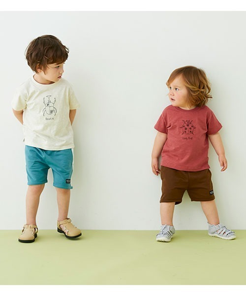 petit main（プティマイン）の「ステッチ昆虫半袖Tシャツ（Tシャツ/カットソー・キッズ・アイボリー/レンガ/ライトカーキ・80ｃｍ/90cm/100cm/110cm/120cm/130cm）」の22枚目の写真