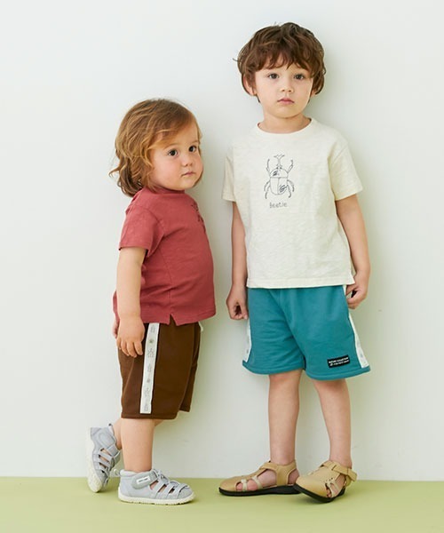 petit main（プティマイン）の「ステッチ昆虫半袖Tシャツ（Tシャツ/カットソー・キッズ・アイボリー/レンガ/ライトカーキ・80ｃｍ/90cm/100cm/110cm/120cm/130cm）」の21枚目の写真