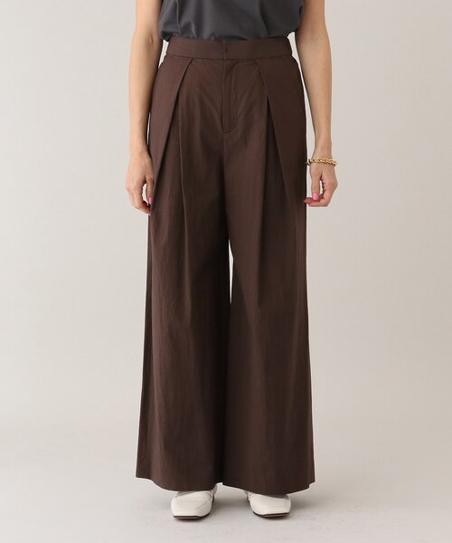 UNTITLED（アンタイトル）の「◆【清涼感】コットンタイプライター ワイドパンツ（その他パンツ・レディース・ブルー/ダークブラウン/ブラック/オフホワイト/ブラック系5・44/01/04/03/42/00/02/48）」の22枚目の写真