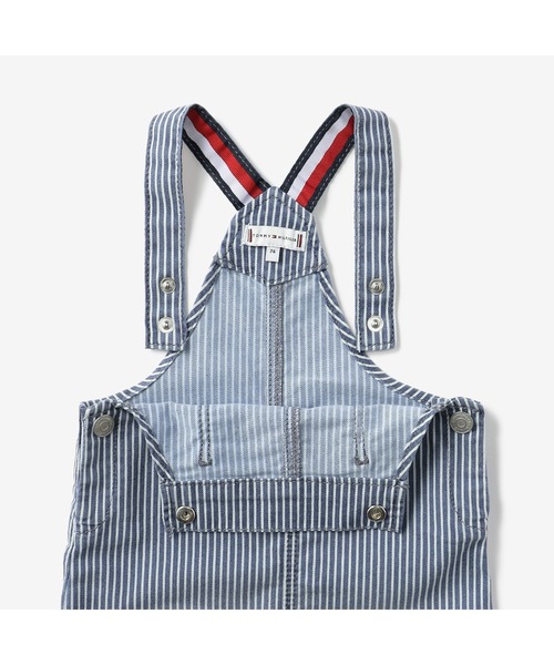TOMMY HILFIGER（トミーヒルフィガー）の「BABY ダンガリーセット（サロペット/オーバーオール・キッズ・ネイビー/ピンク・80ｃｍ/90cm/70cm）」の15枚目の写真