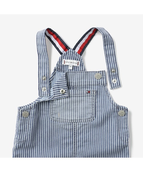TOMMY HILFIGER（トミーヒルフィガー）の「BABY ダンガリーセット（サロペット/オーバーオール・キッズ・ネイビー/ピンク・80ｃｍ/90cm/70cm）」の14枚目の写真