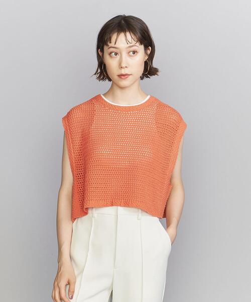 ■専用■美品 ユナイテッドアローズ TOKYO 2,3万円 ビジュー装飾ニット UNITED ARROWS（ユナイテッドアローズ）の「3D フラワーモチーフ