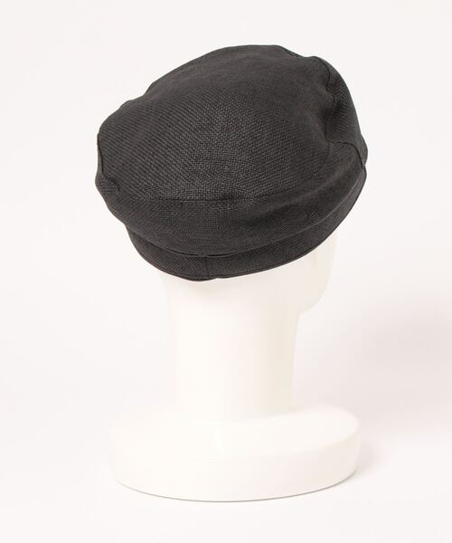 mimis（ミイーミイーズ）の「ペーパーシートパイピングマリンキャスケット（キャスケット・レディース・ブラック/ベージュ・FREE）」の3枚目の写真