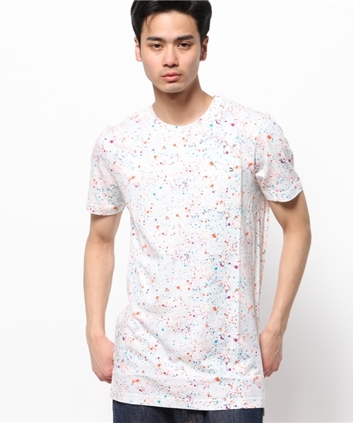 PUMA（プーマ）の「SPECKLE TEE（Tシャツ/カットソー・メンズ・ブラック/ホワイト/ブルー/ピンク・MEDIUM/X-LARGE/LARGE/SMALL/XX-LARGE）」の2枚目の写真