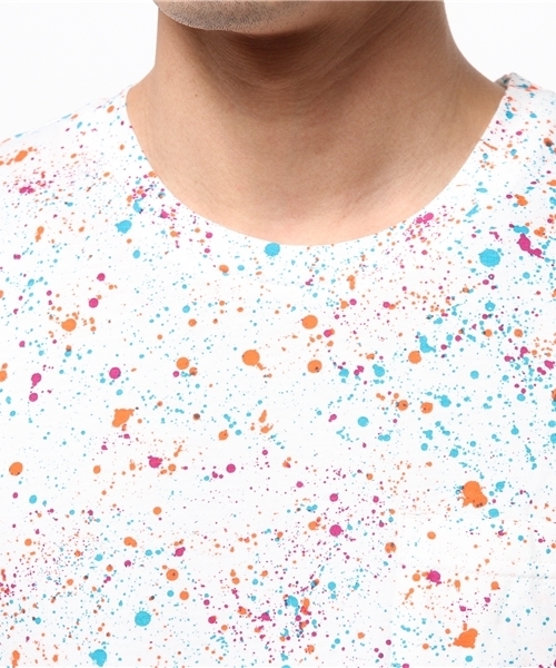 PUMA（プーマ）の「SPECKLE TEE（Tシャツ/カットソー・メンズ・ブラック/ホワイト/ブルー/ピンク・MEDIUM/X-LARGE/LARGE/SMALL/XX-LARGE）」の8枚目の写真