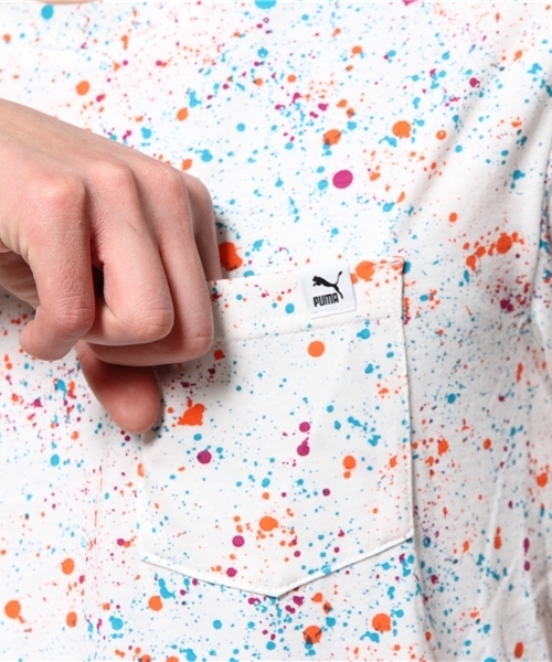 PUMA（プーマ）の「SPECKLE TEE（Tシャツ/カットソー・メンズ・ブラック/ホワイト/ブルー/ピンク・MEDIUM/X-LARGE/LARGE/SMALL/XX-LARGE）」の10枚目の写真