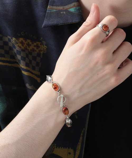 RAGEBLUE（レイジブルー）の「フラワープレス/モチーフリング（リング・メンズ・ネイビー/ブラウン/グリーン・FREE/MEDIUM）」の9枚目の写真