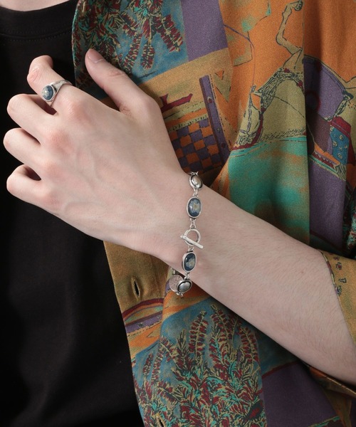 RAGEBLUE（レイジブルー）の「フラワープレス/モチーフリング（リング・メンズ・ネイビー/ブラウン/グリーン・FREE/MEDIUM）」の5枚目の写真