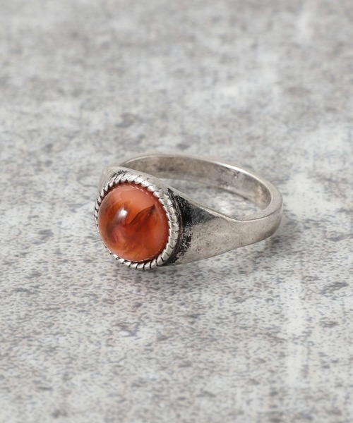 RAGEBLUE（レイジブルー）の「フラワープレス/モチーフリング（リング・メンズ・ネイビー/ブラウン/グリーン・FREE/MEDIUM）」の8枚目の写真