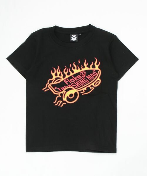 flake（フレーク）の「FLAKE S/S T-SHIRTS（Tシャツ/カットソー・キッズ・ブラック/ホワイト・140/150/160/130）」の2枚目の写真