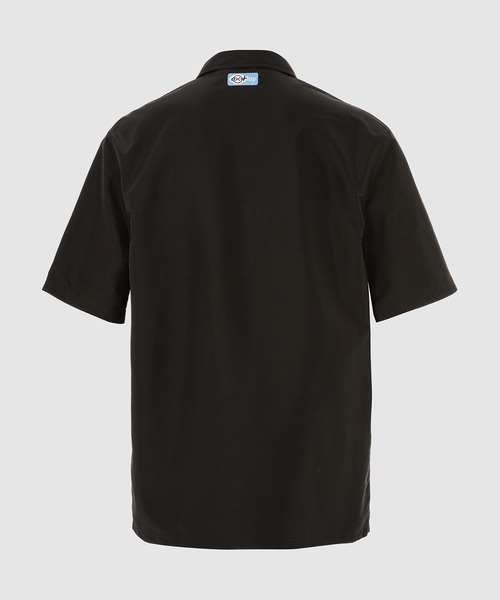 HERON PRESTON（ヘロンプレストン）の「EX-RAY HALF ZIP SS NYL SHIRT（シャツ/ブラウス・メンズ・ブラック系その他・L/M）」の2枚目の写真