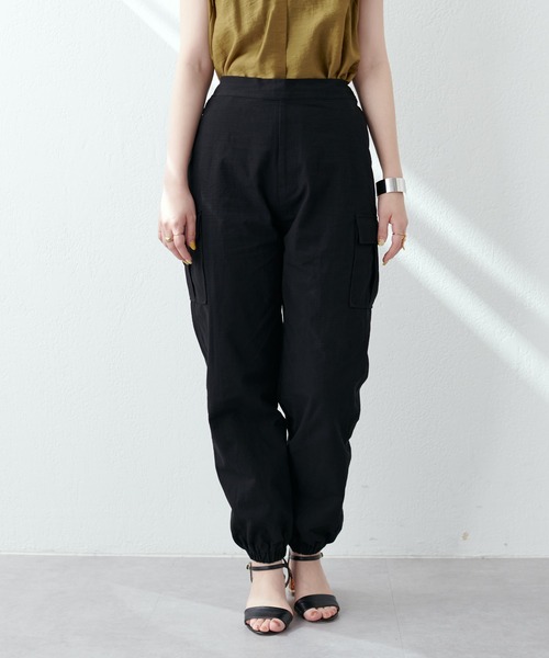 natural couture(ナチュラルクチュール)の「ミリタリーパラシュートパンツ(その他パンツ・レディース・ブラック/カーキ/オフホワイト・FREE)」の11枚目の写真