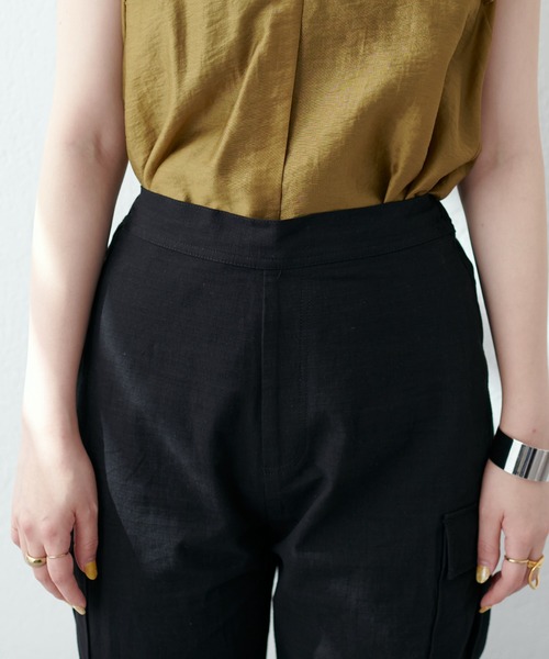 natural couture(ナチュラルクチュール)の「ミリタリーパラシュートパンツ(その他パンツ・レディース・ブラック/カーキ/オフホワイト・FREE)」の16枚目の写真