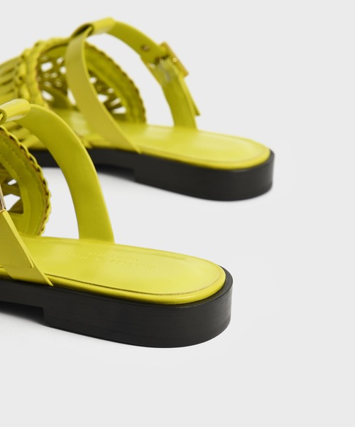 CHARLES & KEITH（チャールズ & キース）の「パナマ フリンジフラットミュール / Panama Fringe Flat Mules（サンダル・レディース・ライム/ブルー系その他2/ブラック・23.5cm/23cm/22.5cm/24.5cm/25cm/25.5cm）」の10枚目の写真