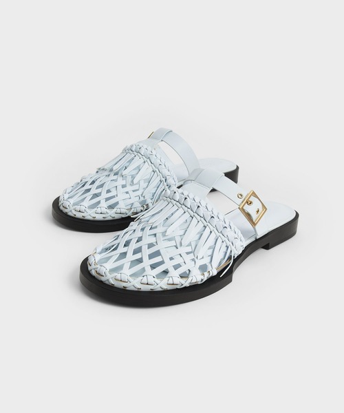 CHARLES & KEITH（チャールズ & キース）の「パナマ フリンジフラットミュール / Panama Fringe Flat Mules（サンダル・レディース・ライム/ブルー系その他2/ブラック・23.5cm/23cm/22.5cm/24.5cm/25cm/25.5cm）」の12枚目の写真