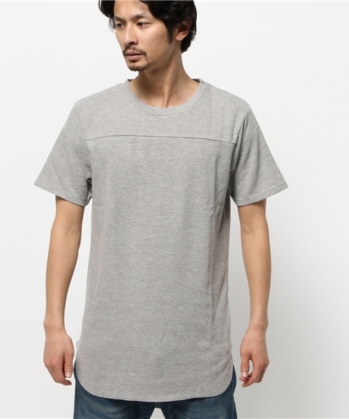 WEGO（ウィゴー）の「WEGO/ロングワッフルラウンドTシャツ（Tシャツ/カットソー・メンズ・ホワイト/ブラック/杢グレー・MEDIUM/LARGE）」の10枚目の写真