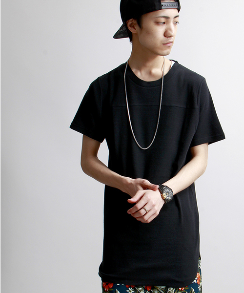 WEGO（ウィゴー）の「WEGO/ロングワッフルラウンドTシャツ（Tシャツ/カットソー・メンズ・ホワイト/ブラック/杢グレー・MEDIUM/LARGE）」の17枚目の写真