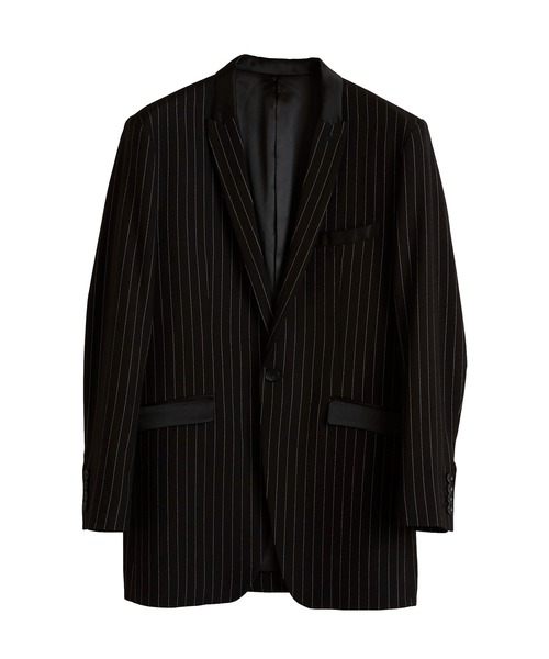 NO ID.（ノーアイディ）の「切替ピークドラペル１Ｂ－ＪＫＴ（テーラードジャケット・メンズ・ストライプ/その他17/ブラック・3/2/1）」の7枚目の写真