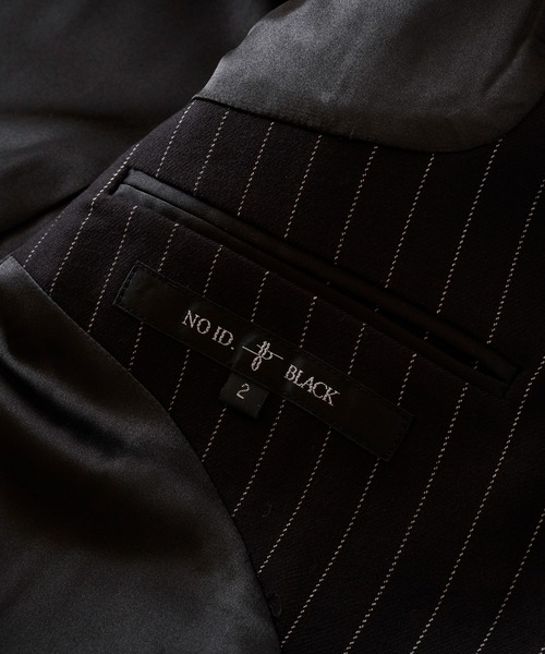 NO ID.（ノーアイディ）の「切替ピークドラペル１Ｂ－ＪＫＴ（テーラードジャケット・メンズ・ストライプ/その他17/ブラック・3/2/1）」の11枚目の写真