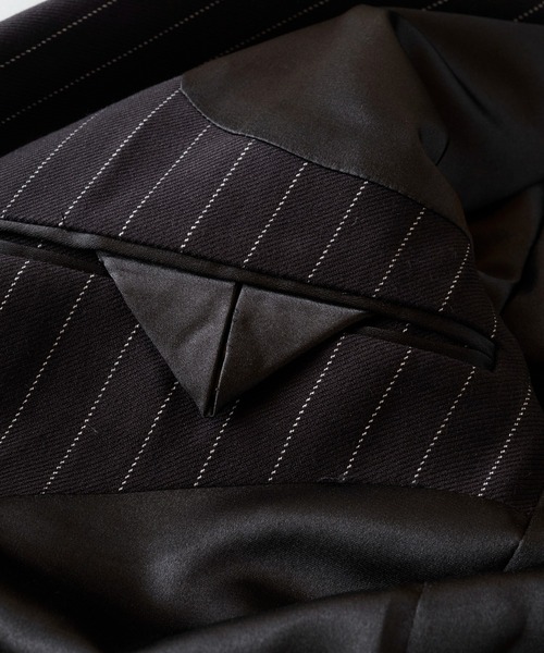 NO ID.（ノーアイディ）の「切替ピークドラペル１Ｂ－ＪＫＴ（テーラードジャケット・メンズ・ストライプ/その他17/ブラック・3/2/1）」の12枚目の写真