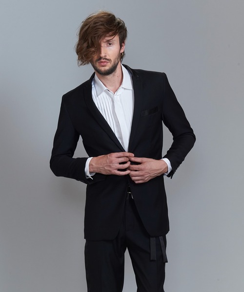 NO ID.（ノーアイディ）の「切替ピークドラペル１Ｂ－ＪＫＴ（テーラードジャケット・メンズ・ストライプ/その他17/ブラック・3/2/1）」の13枚目の写真