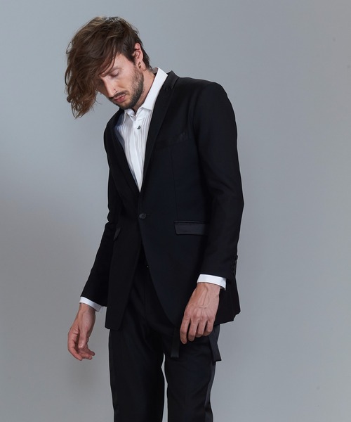 NO ID.（ノーアイディ）の「切替ピークドラペル１Ｂ－ＪＫＴ（テーラードジャケット・メンズ・ストライプ/その他17/ブラック・3/2/1）」の16枚目の写真