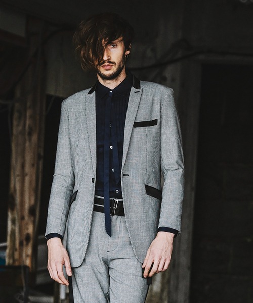 NO ID.（ノーアイディ）の「切替ピークドラペル１Ｂ－ＪＫＴ（テーラードジャケット・メンズ・ストライプ/その他17/ブラック・3/2/1）」の22枚目の写真