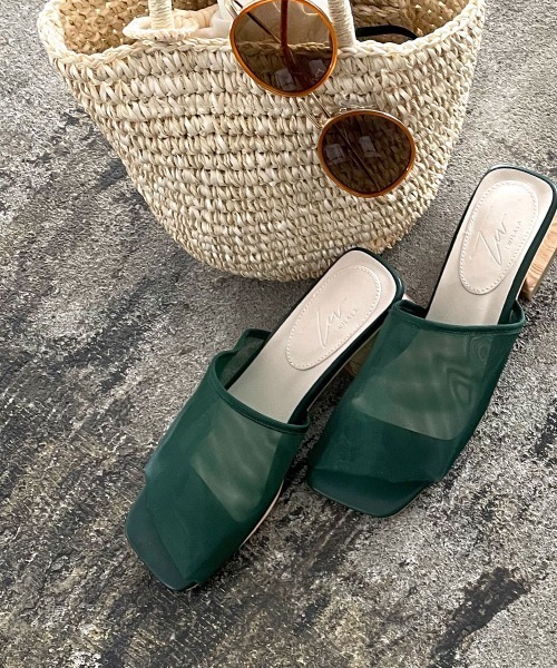 marjour(マージュール)の「TULLE SANDAL(サンダル・レディース・グリーン・LL/S/M/L)」の1枚目の写真