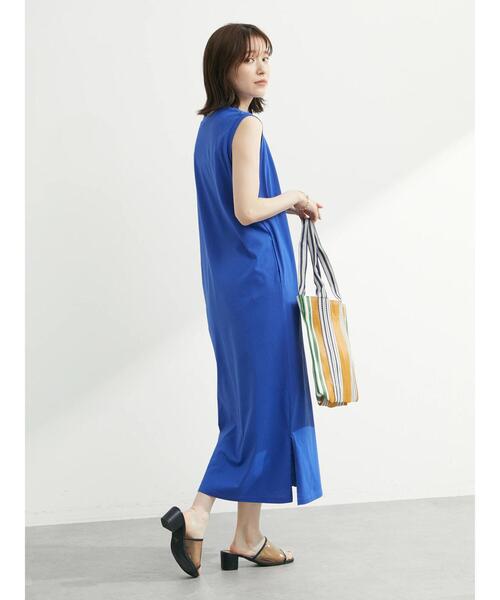 Green Parks(グリーンパークス)の「・ストライプトート(トートバッグ・レディース・ピンク/オレンジ/グリーン/ブルー・FREE)」の7枚目の写真