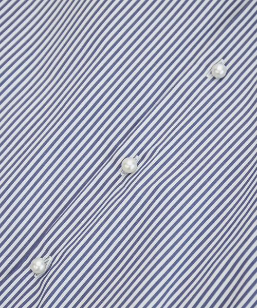 ROPE' PICNIC（ロペピクニック）の「無地/ストライプパール釦シャツ（シャツ/ブラウス・レディース・ホワイト/グリーン/ブルー系その他/ブルー/サックスブルー・38）」の21枚目の写真