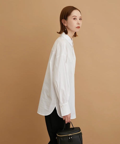 ROPE' PICNIC（ロペピクニック）の「無地/ストライプパール釦シャツ（シャツ/ブラウス・レディース・ホワイト/グリーン/ブルー系その他/ブルー/サックスブルー・38）」の12枚目の写真