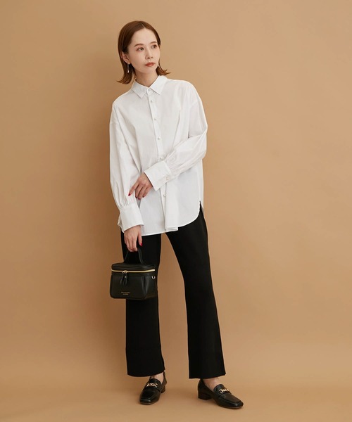 ROPE' PICNIC（ロペピクニック）の「無地/ストライプパール釦シャツ（シャツ/ブラウス・レディース・ホワイト/グリーン/ブルー系その他/ブルー/サックスブルー・38）」の18枚目の写真