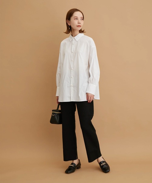 ROPE' PICNIC（ロペピクニック）の「無地/ストライプパール釦シャツ（シャツ/ブラウス・レディース・ホワイト/グリーン/ブルー系その他/ブルー/サックスブルー・38）」の15枚目の写真