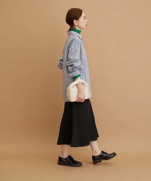 ROPE' PICNIC（ロペピクニック）の「無地/ストライプパール釦シャツ（シャツ/ブラウス・レディース・ホワイト/グリーン/ブルー系その他/ブルー/サックスブルー・38）」の13枚目の写真