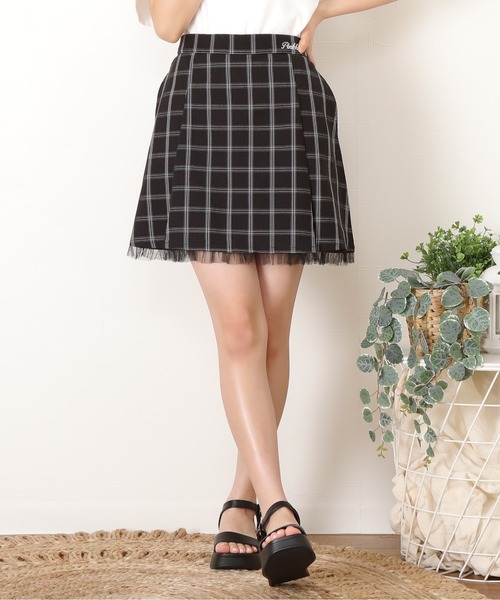 PINKHUNT（ピンクハント）の「PINKHUNT 裾チュールレーススカート 7134K（スカート・キッズ・ブラック/ベビーピンク・150cm/130cm/160cm/120cm/140cm）」の21枚目の写真