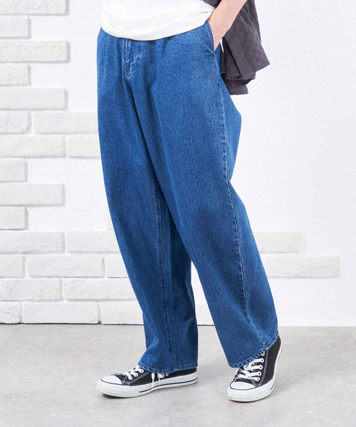 NIDO（ニド）の「ブリーチワイドデニム（カーゴパンツ）」 - WEAR