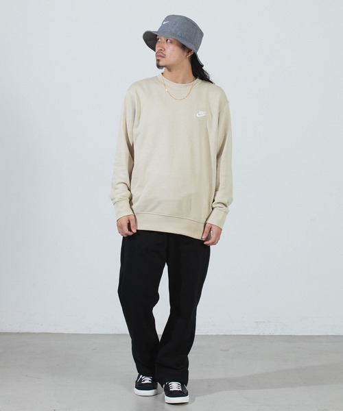 NIKE（ナイキ）の「NIKE AS M NSW CLUB CRW FT BV2667-010/063/206/334/ナイキ　スウェット　刺繍　ロゴ（スウェット・メンズ・ベージュ/オリーブ/ブラック/グレー・MEDIUM/LARGE/X-LARGE/XX-LARGE）」の21枚目の写真