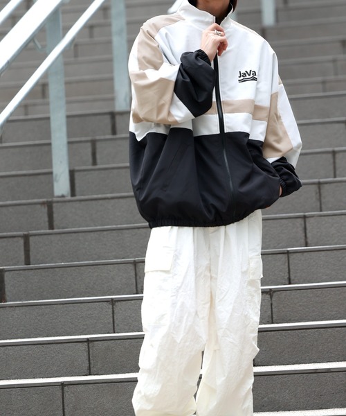 ネージュ新品シャカシャカブルゾン ナイロンジャケット ストリート シャカシャカジャージ 2色 b5061