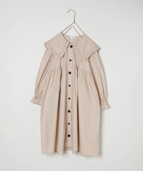 LOWRYS FARM(ローリーズファーム)の「BIGカラーワンピース 347832(ワンピース・キッズ・ネイビー/アイボリー/ブラウン/グリーン・110cm/120cm/130cm/140cm/150cm)」の13枚目の写真