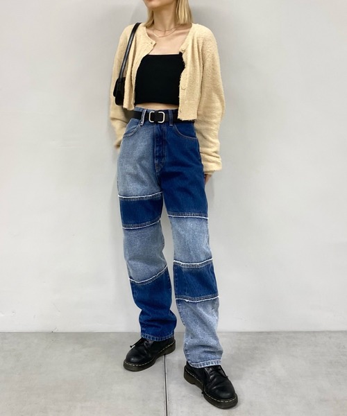 WHO'S WHO gallery(フーズフーギャラリー)の「ファンシーヤーンカーデ(カーディガン/ボレロ・レディース・ブラック/ベージュ/グレー・FREE)」の6枚目の写真